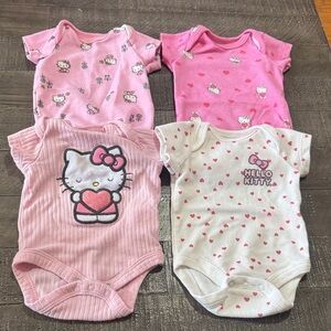 Hello Kitty by Sanrio NewBorn 5 piece onesie bundle!